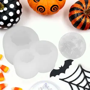 4 Pack Pumpkin Candle Molds with Leaf Mold – Set of Large + Medium + Small 3D Pumpkin Silicone Molds for Candle Making, Wax, Soap, Epoxy Resin Casting – Thanksgiving Halloween DIY Art Gifts, Fall Home Decor