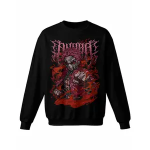 Demon Slayer: Kimetsu No Yaiba Crewneck Sweatshirt  Crew Neck Hoodless Sweat Shirt for Women Men Loose Fit Comfy Casual Funny Unisex Graphic Pullover  Long Sleeve Pull Over Fashion Top,Cotton Blend TTK00388