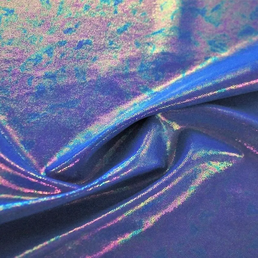 Prismatic Foiled Spandex Fabric | Blue Moon Fabrics Prismatic Foiled Spandex Fabric | Blue Moon Fabrics