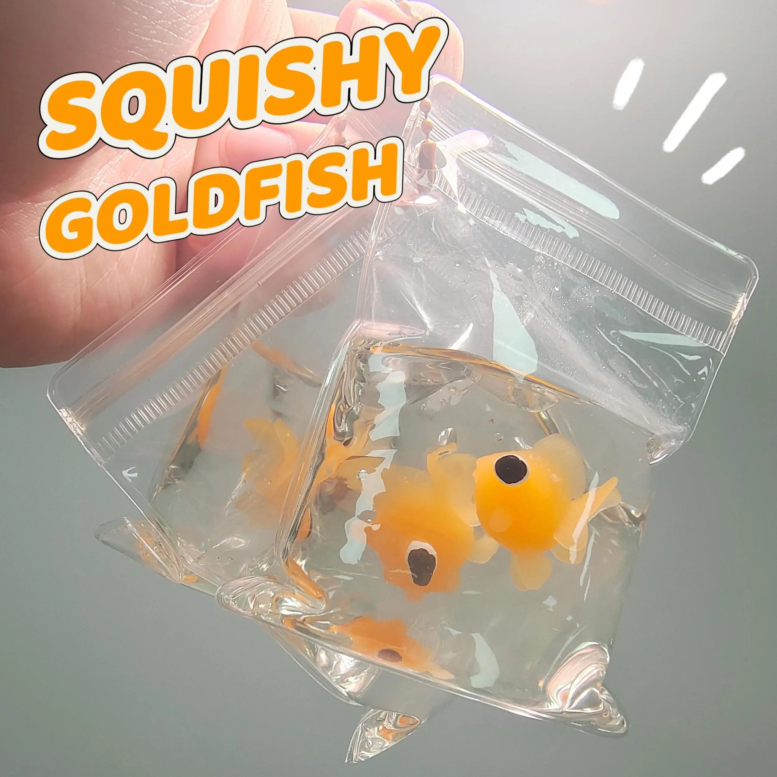 Transparent Goldfish Bag, Pinch and Squeeze, stress relieving toys, Bathroom Accessories, Wet and Fidget Toys, Stress Relief Toys, Christmas Gifts (1 Pcs)
