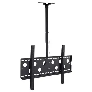 Mount-It! Ceiling TV Mount Full Motion  for 42–90 Inch Flat Screen Displays, 360° Rotation, Height Adjustable Pole Bracket Fits Most LCD LED OLED 4K TVs, Max VESA 800x400mm, Holds up to 220 lbs