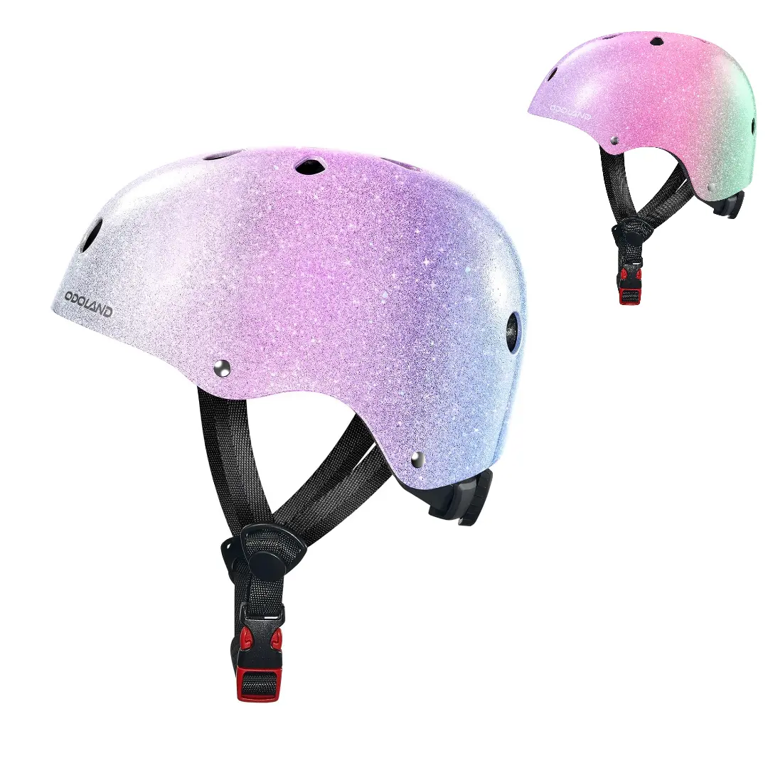 Odoland Kids Bike Helmet, Boys and Girls Sparkling Bicycle Helmet for 5-10 Ages, Suggested Fit 48-55cm, Multi-Sports Adjustable for Skating, Cycling, Skateboard Helmet - TikTok Shop Odoland Kids Bike Helmet, Boys and Girls Sparkling Bicycle Helmet for 5-10 Ages, Suggested Fit 48-55cm, Multi-Sports Adjustable for Skating, Cycling, Skateboard Helmet - TikTok Shop