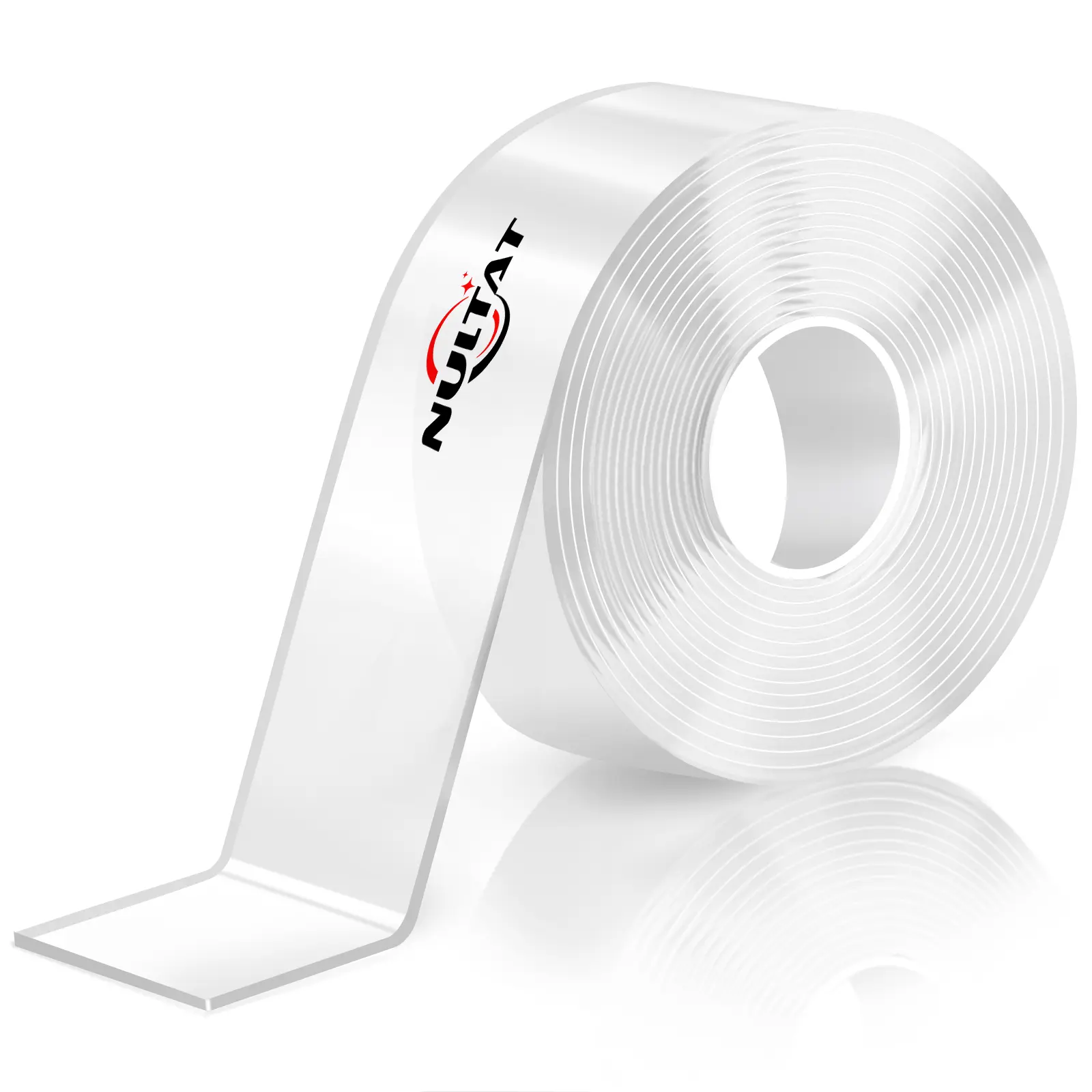 Strong Double Sided Tape Heavy Duty Double Sided Tape for Walls, Clear & Tough Nano Tape Double Sided Mounting Tape, Removable Wall Tape for Hanging Picture, Poster, Carpet (10FT)
