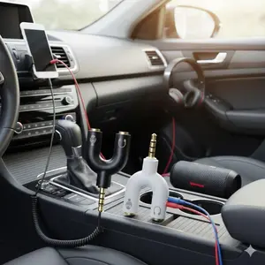 Stereo Headphone Splitter Adapter, Multi-Pack Audio Sharing for PC, Smartphone & Music Players. Ideal for Parties, Study & Work. Plug & Play, Durable, High-Fidelity Sound for Shared Listening.