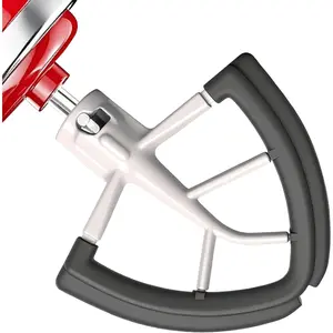 4.5/5 Qt Tilt-Head Mixer – Flexible Silicone Edge kitchen aid paddle attachments, Auto-Scrape Bowl Scraper, For Kitchen Aid Accessories and Attachments (Gray)