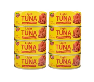 Dongwon Light Hot Pepper Tuna 100g x 8 Cans Korean Spicy Tuna Ready To Eat