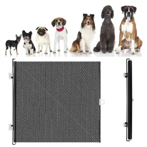 1pcs Expandable Pet Fence, PVC Dog Safety Barrier for Small Animals, No Drill Isolation Net for Home Use