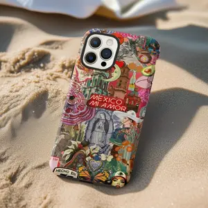 Mexican Summer Travel Collage Phone Case: Mexico,phone Case Suitable for Iphone 11/12/13/14/15/16/17 Pro Promax Plus Air