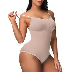 [50%+OFF Today] Soft Clothes for Women vneck basic comfortable seamless shapewear one piece simple fashion camisole sleeveless womenswear dealsforyoudays