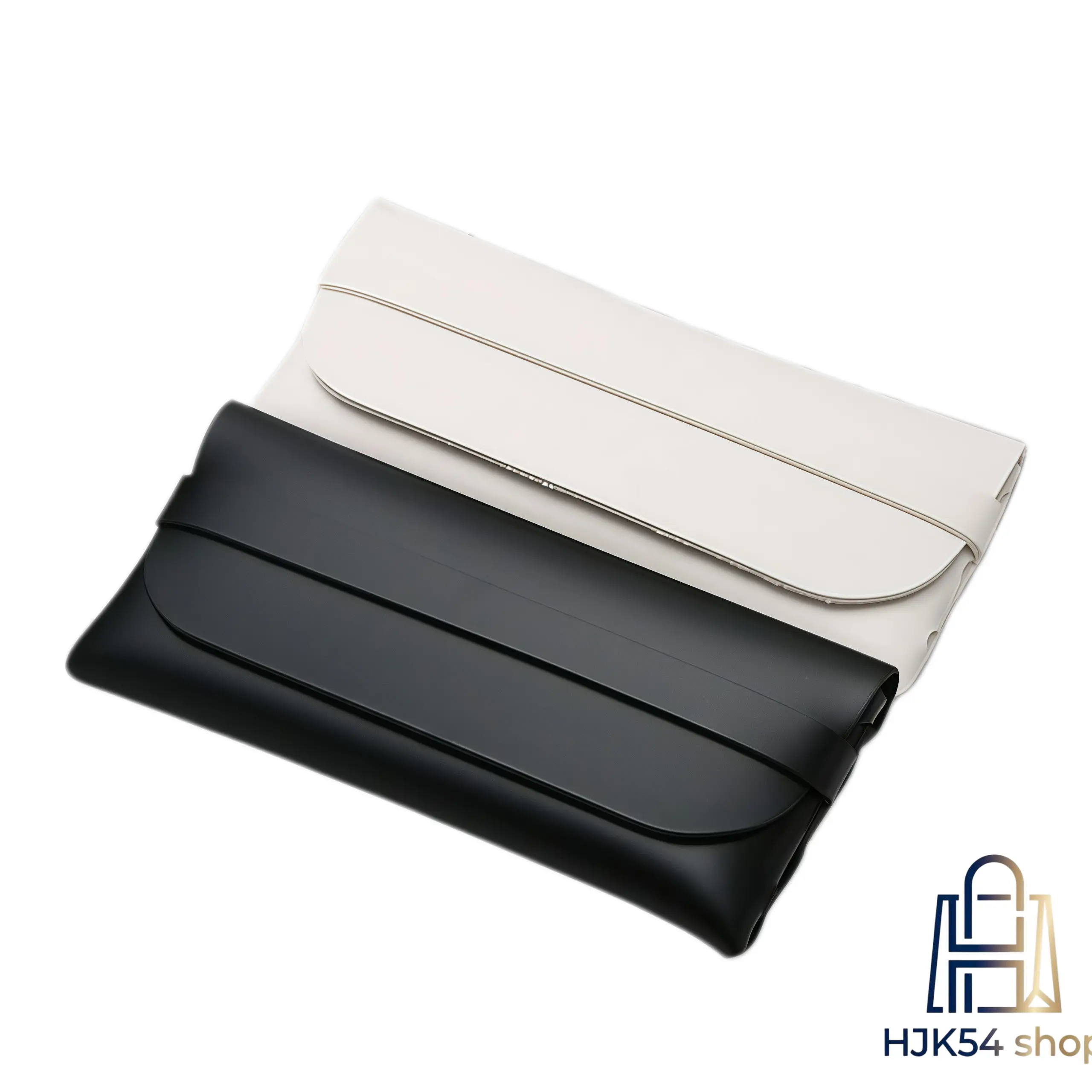 Modern PU Leather Sunglasses Case for Adults, Slim Shockproof Eyeglass Holder with Elastic Strap, Portable for Casual Daily Use & Travel, Compact