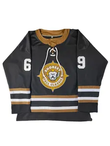 Ice Hockey Shore 69 Sudbury Blueberry Bulldogs Jersey, Fashion Classic American Football Shirt, Comfortable Breathable Sports Wear, Classic Throwback Jersey