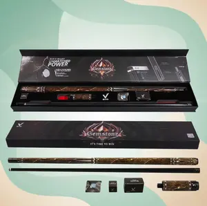 Evo Gemstone Maxbing Edition – Earthfire | Premium Glassfiber + Carbon Pool Cue Kit with 4" Extension, EVO 12.5mm Tip, 5/16-18 Joint, 19–19.5oz