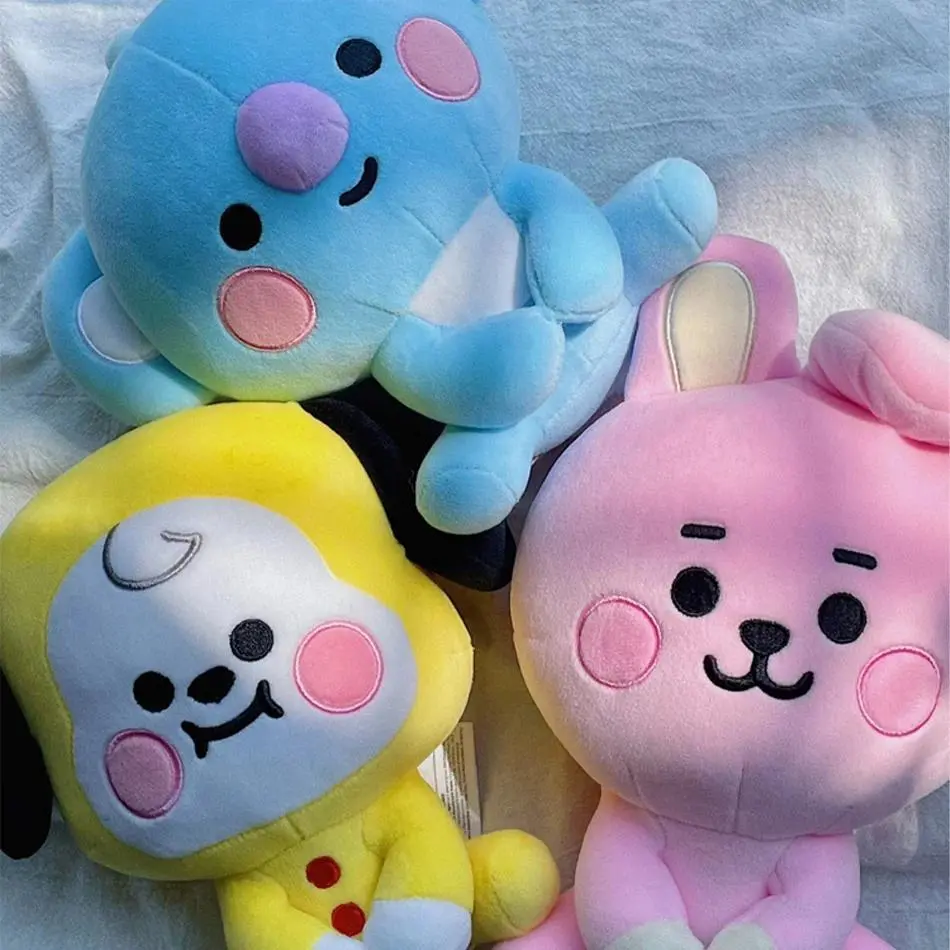 Cute  animal Cartoons Baby Pendant Plush keychain Toys kpop Bangtan  Peluches Cartoon Backpack Decoration Dolls Girls Gifts