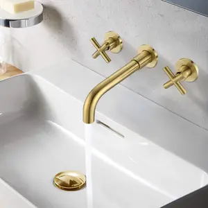 Bathroom Faucet Wall Mounted Bathroom Sink Faucet-Archaize