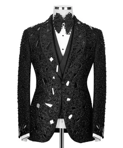 Handmade Broken Mirror Embellished Tuxedo