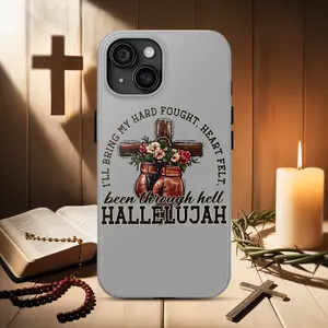 Hard Fought Hallelujah Phone case for iPhone 16 15 14 13 12 11 Pro Max Plus,  I’ll bring my hard-fought heartfelt Phone case