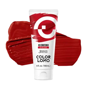 Colorlomo Red Color Depositing Conditioner 180ml for Red Shade 3 Minute Magic Color Haircare Mask 6 fl oz