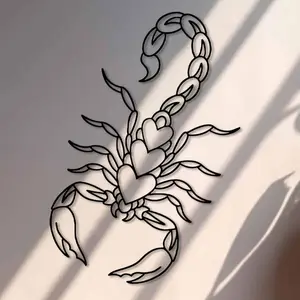Scorpion Design Wall Art, Metal Wall Decor, Wall Hanging Decor for Home Living Room Bedroom, Home Decor, Room Decor, Bedroom Accessories, Poster