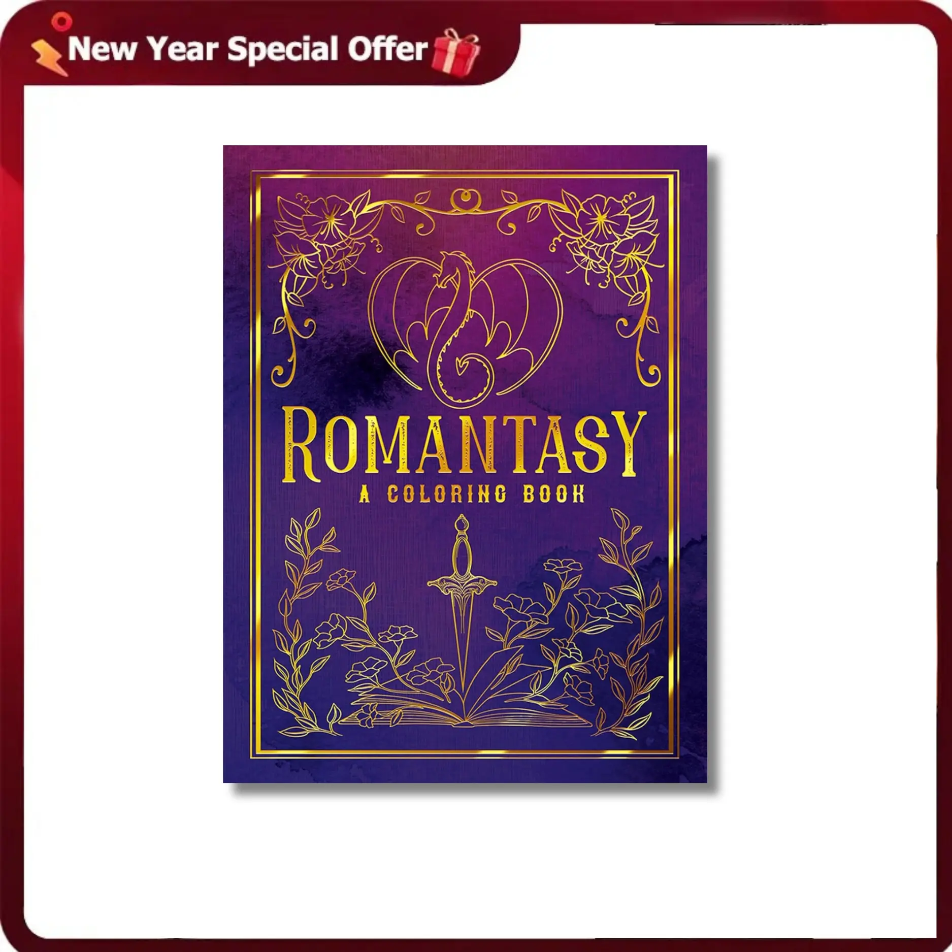 Romantasy: A Soft-Cover Adult Coloring Book for Relaxation & Artistic Expression, Detailed Illustrations (Dover Adult Coloring Books), Soft Covers, Adults