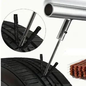 Car Tire Repair Tool Kit Vacuum Quick Patch Box Motorcycle Electric Bike Maintenance Tools Set Auto Puncture Repair Kit