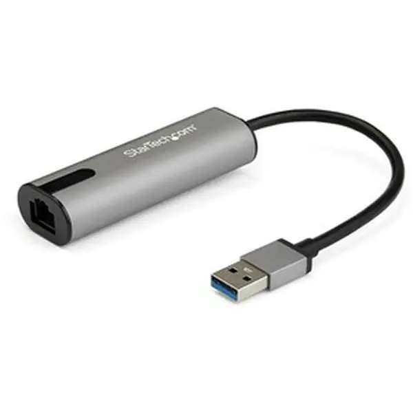 Startech Compact USB 3.0 Type-A to 2.5 Gigabit Ethernet Adapter - 2.5 GBASE-T, Plug-and-Play USB LAN Accessory for Electronic Devices