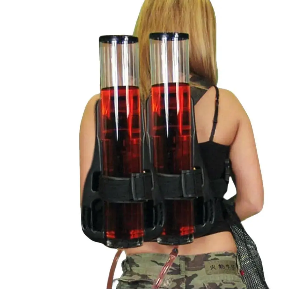 6L Insulated Beverage Backpack with 3L Dual Tanks, Dual Drink Dispenser, Shot Pump Gun, Stylish Flasks, Bar Beer Machine, Cocktail Maker, Mesh Bag (Keeps Tidy), Safety Straps, Backpack Carry for Club Parties, Picnic Use (Kitchenware & Bar Utensils)