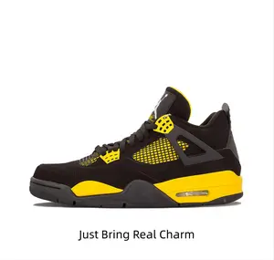 Bold black and golden yellow two-tone retro low kicks, stand out with every dark casual streetwear fit