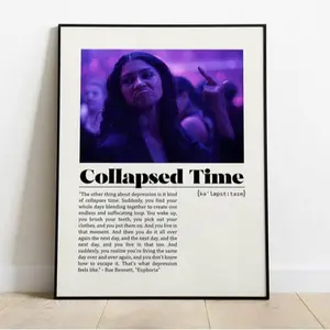 Euphoria Poster, Canvas Wall Art Print, Aesthetic Room Decor, TV Show Fan Gift, Modern Home Living Room Wall Decor, Keepsake Art Print