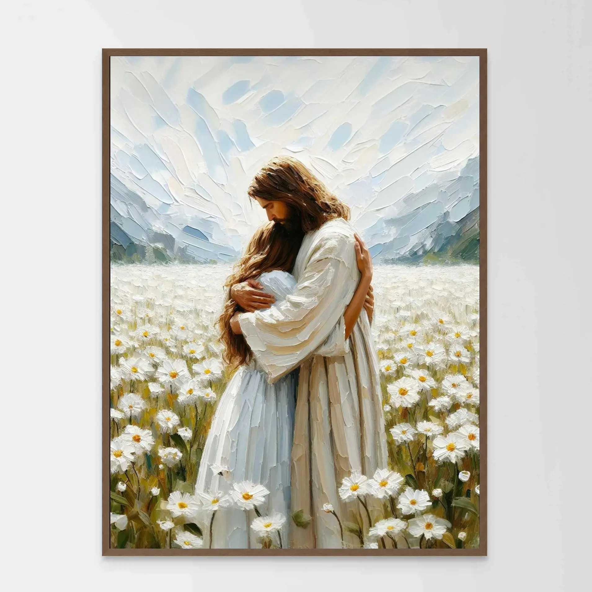 His Love Posters, Jesus Hugging Woman, Jesus , LDS Prints, Bible , Jesus with Woman, Jesus Wall Art, Christian Printable, Easter Posters