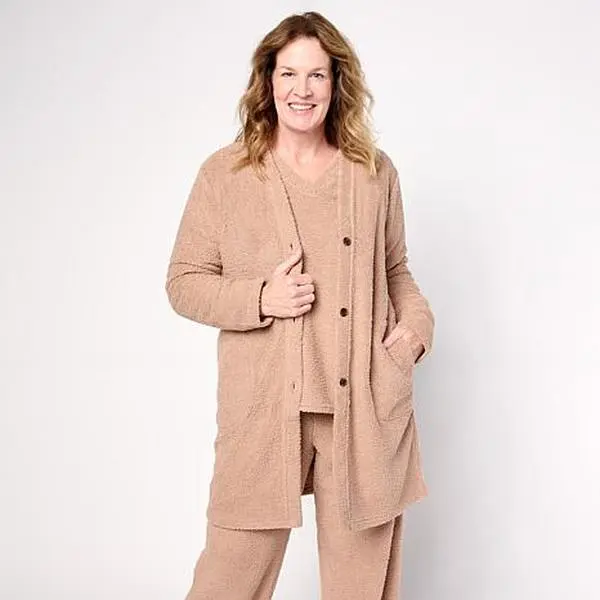 Comfort Code Marshmallow Knit Button-Front Cardigan