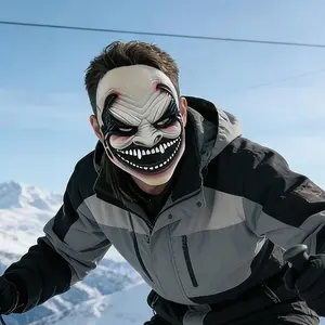 The Fiend Bray Wyatt Mask, WWE Horror Latex Mask, Halloween Scary Cosplay Prop creative prank gift men andwomen costume