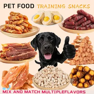 helety-Dog Treats Variety Pack - High Protein Chicken & Duck Jerky, Freeze Dried Egg Yolk, Natural Healthy Training Snacks For Puppies & Dogs Food
