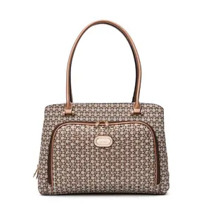 Brangio Italy Luxury Floral Pattern Designer Laptop Tote Bag