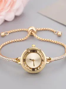 Luxury Women's Bracelet Watch, Fashion Casual Quartz Watch, Girl's Timepiece, Birthday Gift, Romantic Holiday Present, Modern Wristwatch