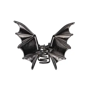 Gunmetal Black Bat Hair Claw Clips Halloween Hair Clips for Women Girls Large Metal Claw Clips for Thick Hair Punk Goth Accessories for Costume  Party