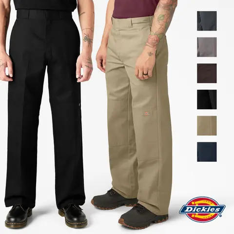 DICKIES Men's 85283 Loose Fit Double Knee Work Pants Casual Mechanics Pants Classic Fit Plain Work Wear Uniform Baggy Workwear Trouser (28" to 52")