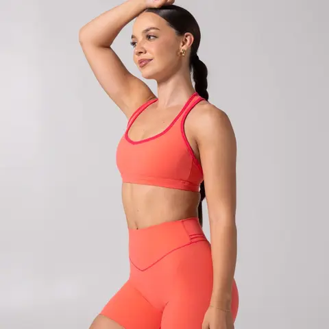 Sweetheart Nubre Sports Bra - Tequila Sunrise and Punch