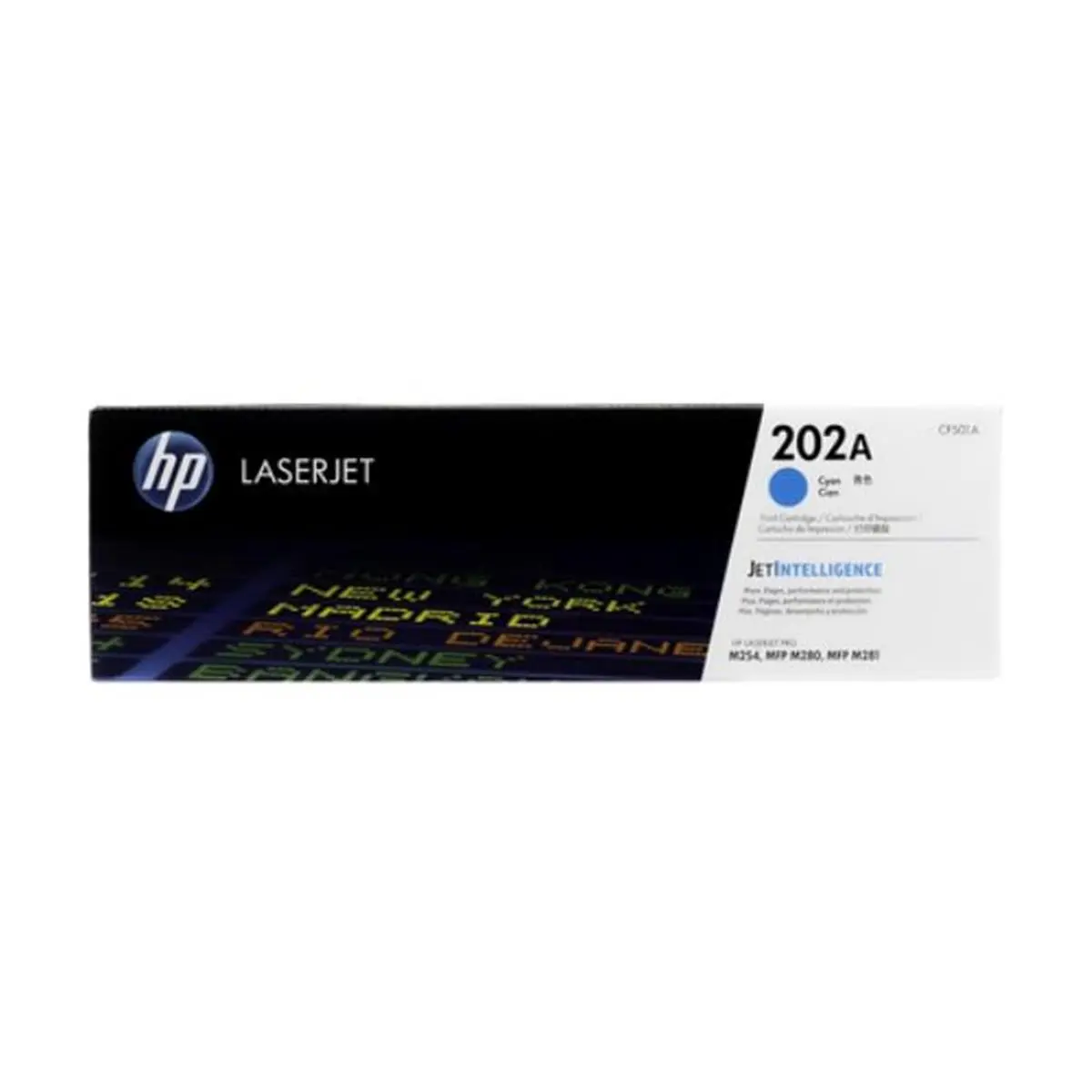 Hi-Value Brand  New Compatible HP CF501A 202A Cyan Toner Cartridge for LJ Pro M254 - M254dw - M280 & M281 - 1.3K Yield