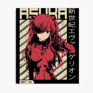 Evangelion Unit 01 Poster, Neon Genesis Evangelion Vintage Wall Art, Retro Anime Prints, Room Decor
