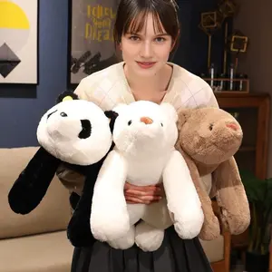 Cute Panda Bear Design Stuffed Toy, 1 Count Soft Plush Toy, Hugging Plush Toy, Kawaii Birthday Gift for Adults Kids Boys Girls