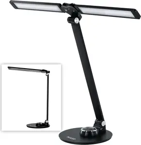 NUNET Piano Lamp for Upright Piano Rotatable Aluminum Desk Lamps with USB Charging Port, 3 Lighting Modes/Brightness Adjustable