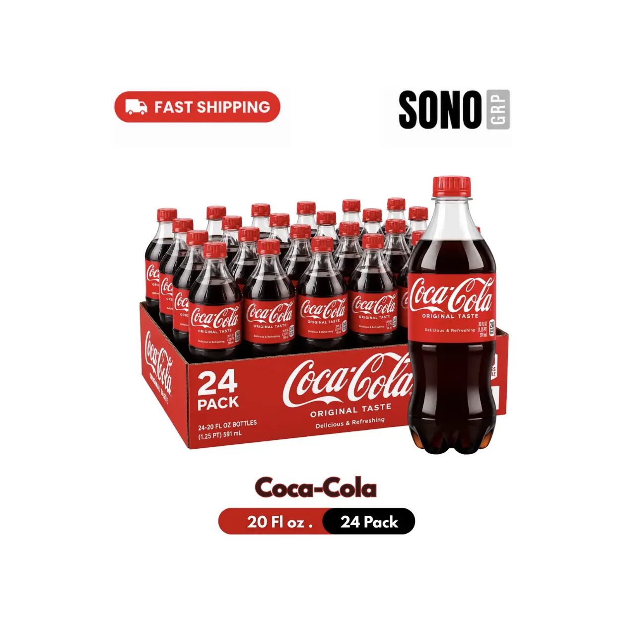 Coke 20 Fl Oz (Pack of 24)