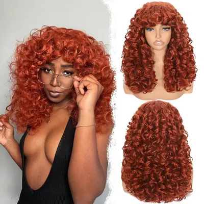 Ginger Dye on Black Wig TikTok Shop