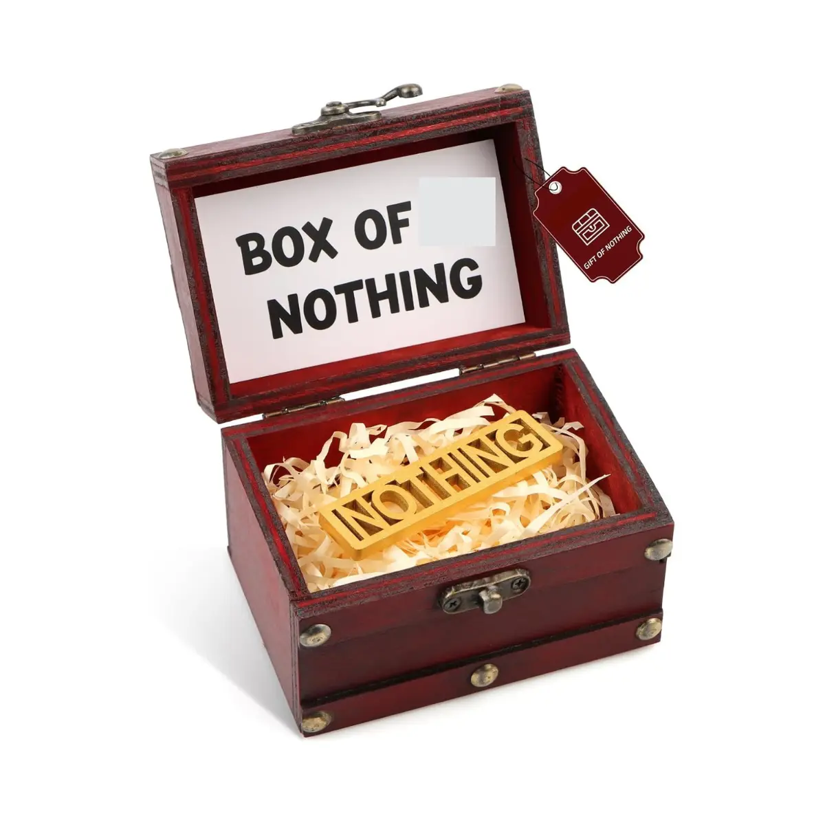 Gift of Nothing Gag Gift, Funny White Elephant Gift for Men & Women