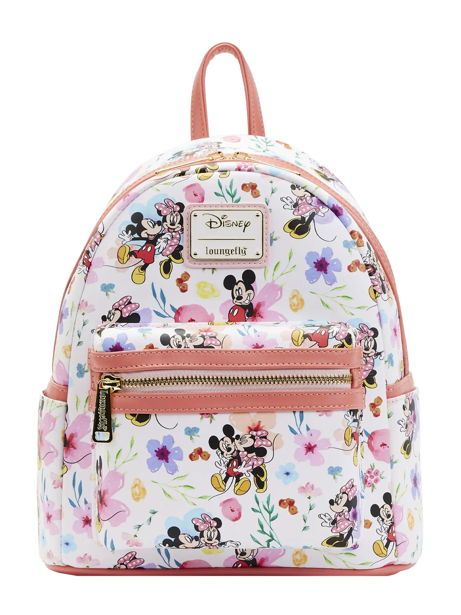 Loungefly Mickey & Minnie Mouse Floral Mini Backpack Handbag
