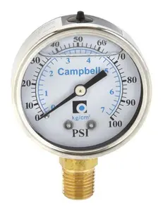 PG1TL-NL Liquid Filled Pressure Gauge