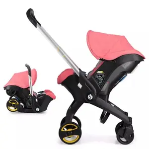 (No Base)  Portable Foldable Aluminum Lightweight Stroller for 3-6 Months Toddlers - All-in-1 Convertible Adjustable Stroller, with Canopy, Reversible Seat, Caddy, Basket, No Latch Base, Adjustable Baby Cradle, for Summervibes Outdoorfun #Summervibes