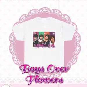 Boys over flowers kdrama Unisex Tshirt Womenswear, fashion, cute, korean, Cotton, Comfort Fabric, Shortsleeve, Crewneck