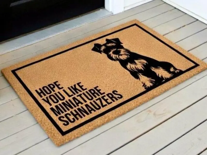 Hope You Like Miniature Schnauzers Doormat, Miniature Schnauzer Gifts, Miniature Schnauzer Mom, Miniature Schnauzer Doormat, Mini Schnauzer