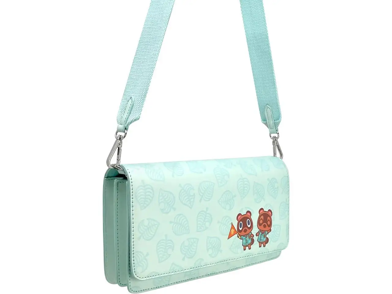 Animal Crossing Nintendo Switch & Switch Lite Sling Bag - Mint Leaves Green